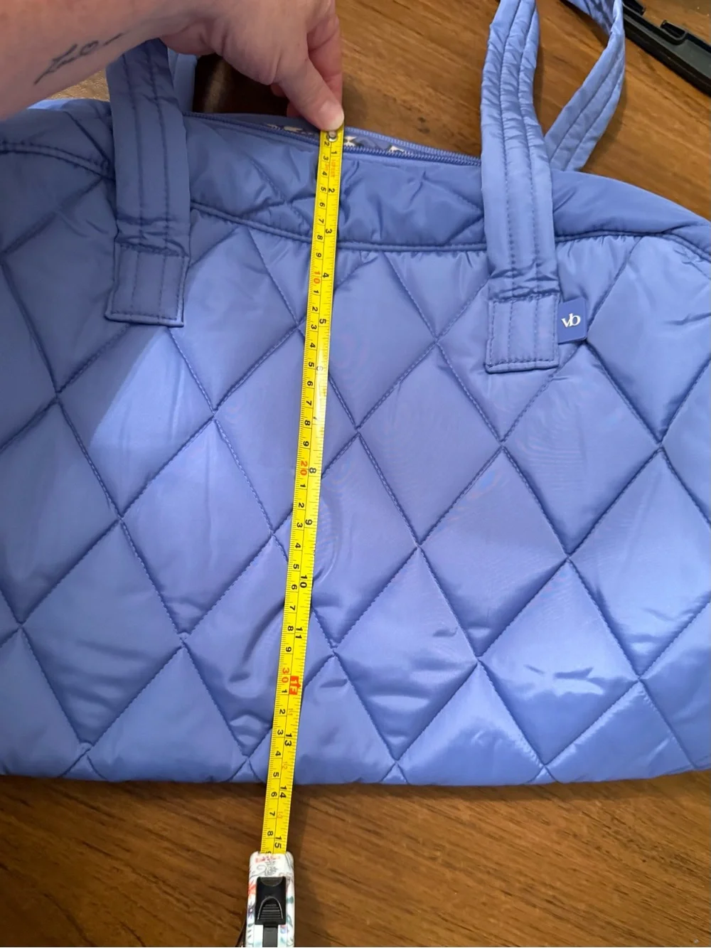 Vera Bradley Quilted Periwinkle Tote
